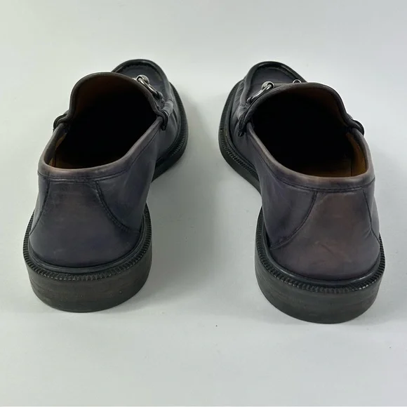 GUCCI Purple Leather Horsebit Loafers Size 7 - Picture 8 of 10